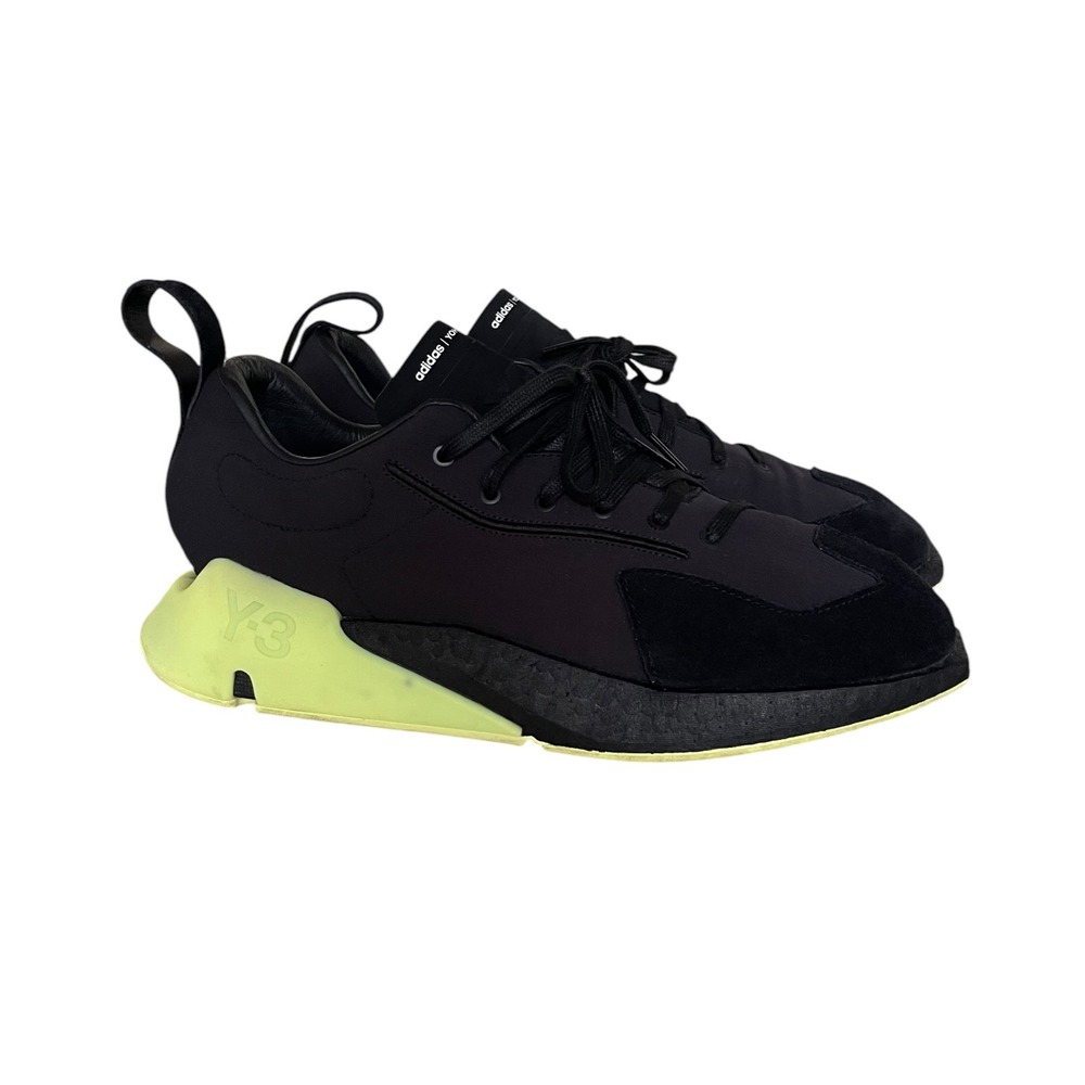 Adidas Y-3 Yohji Yamamoto Orisan Black Frozen Yellow Mens 9.5 Sneakers GZ9138 - Picture 8 of 12